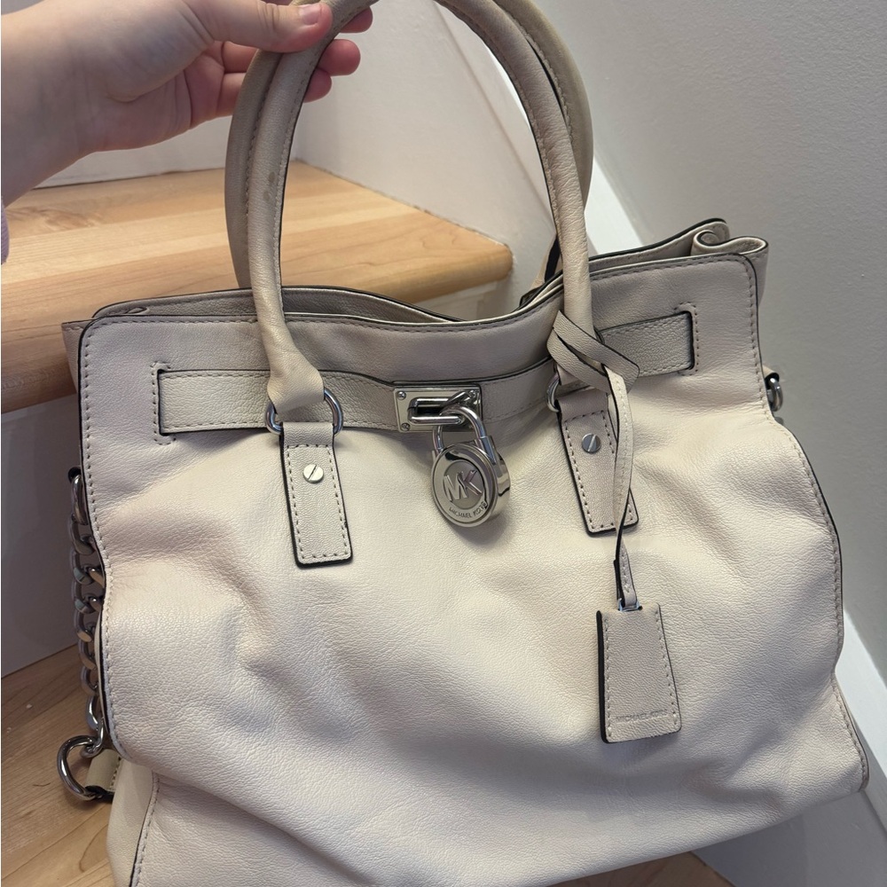 Michael Kors Cream Satchel Bag